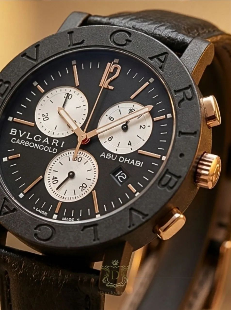 Relógio Bvgari Carbongold Abu Dhabi - Foto 3