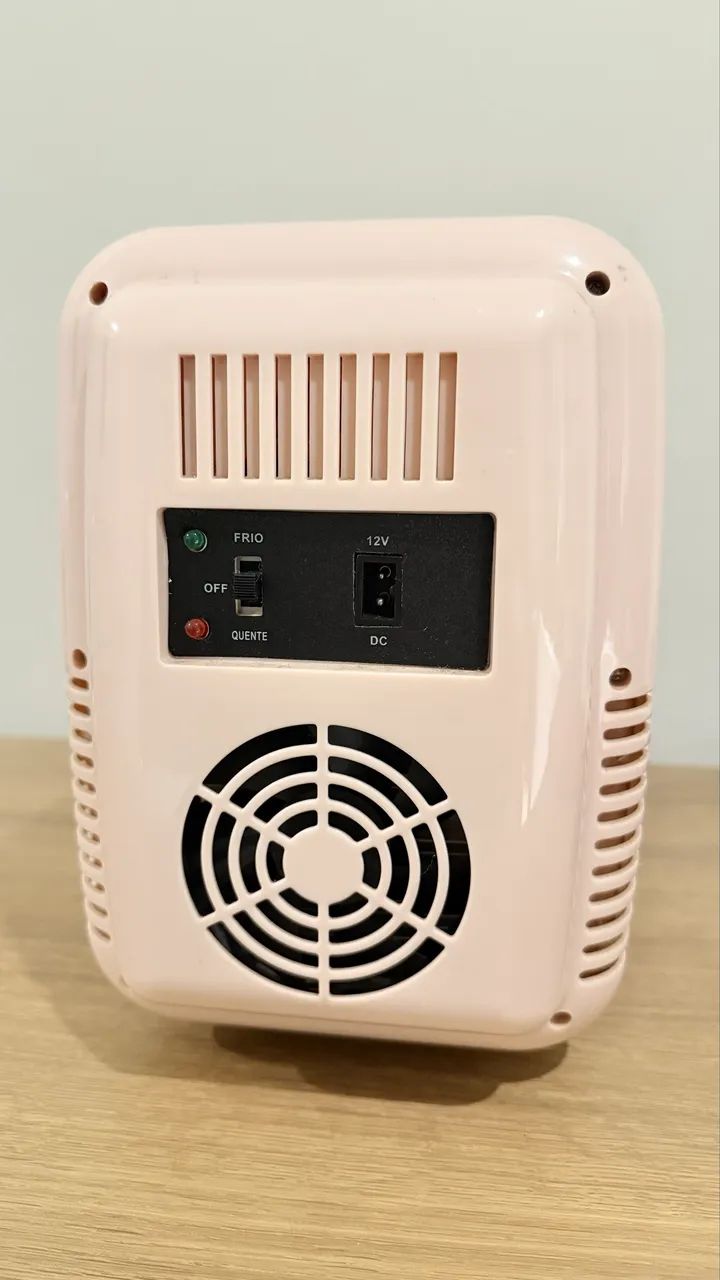 Mini Geladeira para Skincare Oceane 4L - Rosa | Seminova - Foto 5