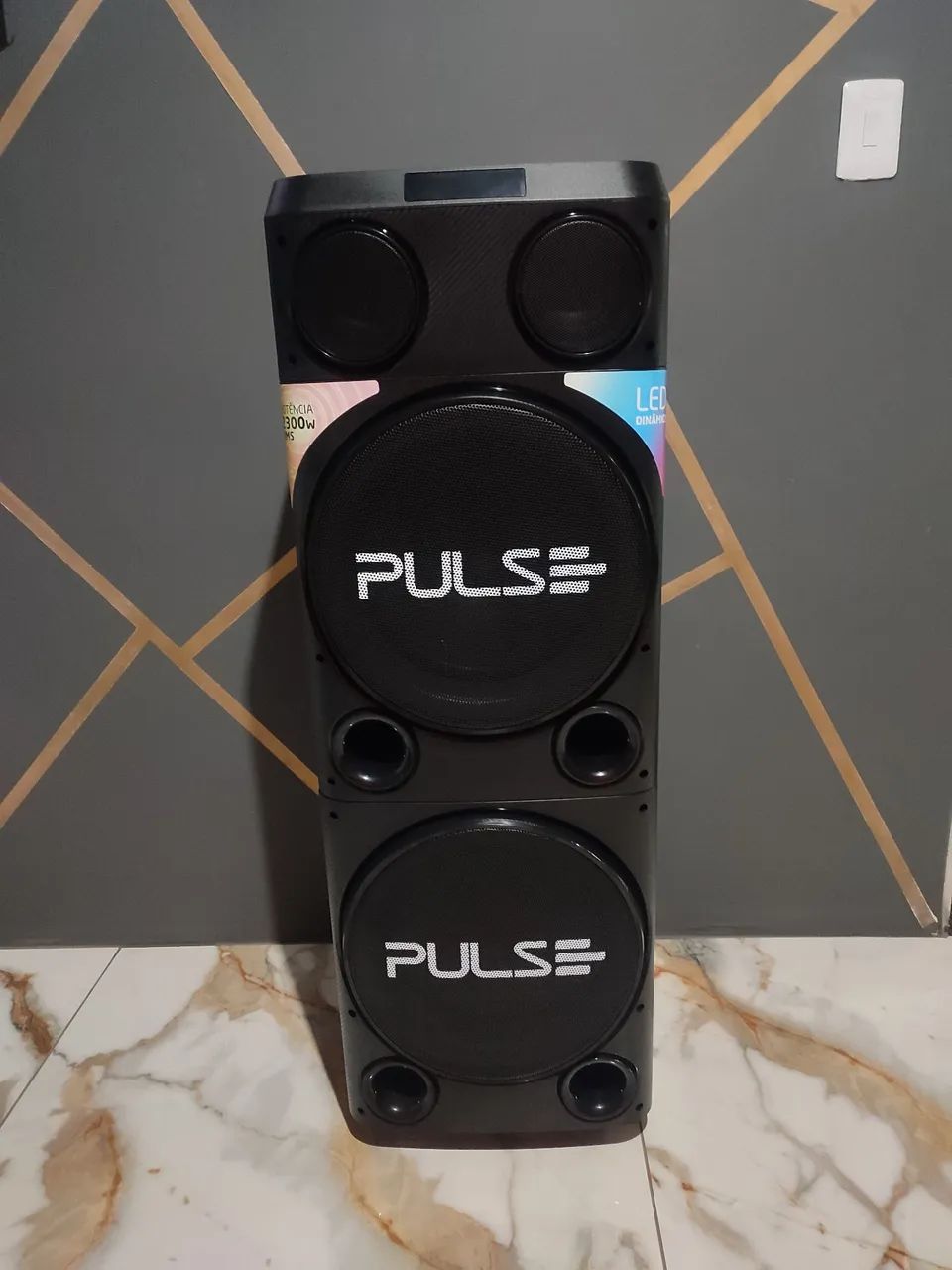 Caixa pulse torre Bluetooth (bruta 2300rms ) com nota  - Foto 2