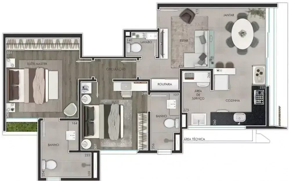 PLANTA 70m²