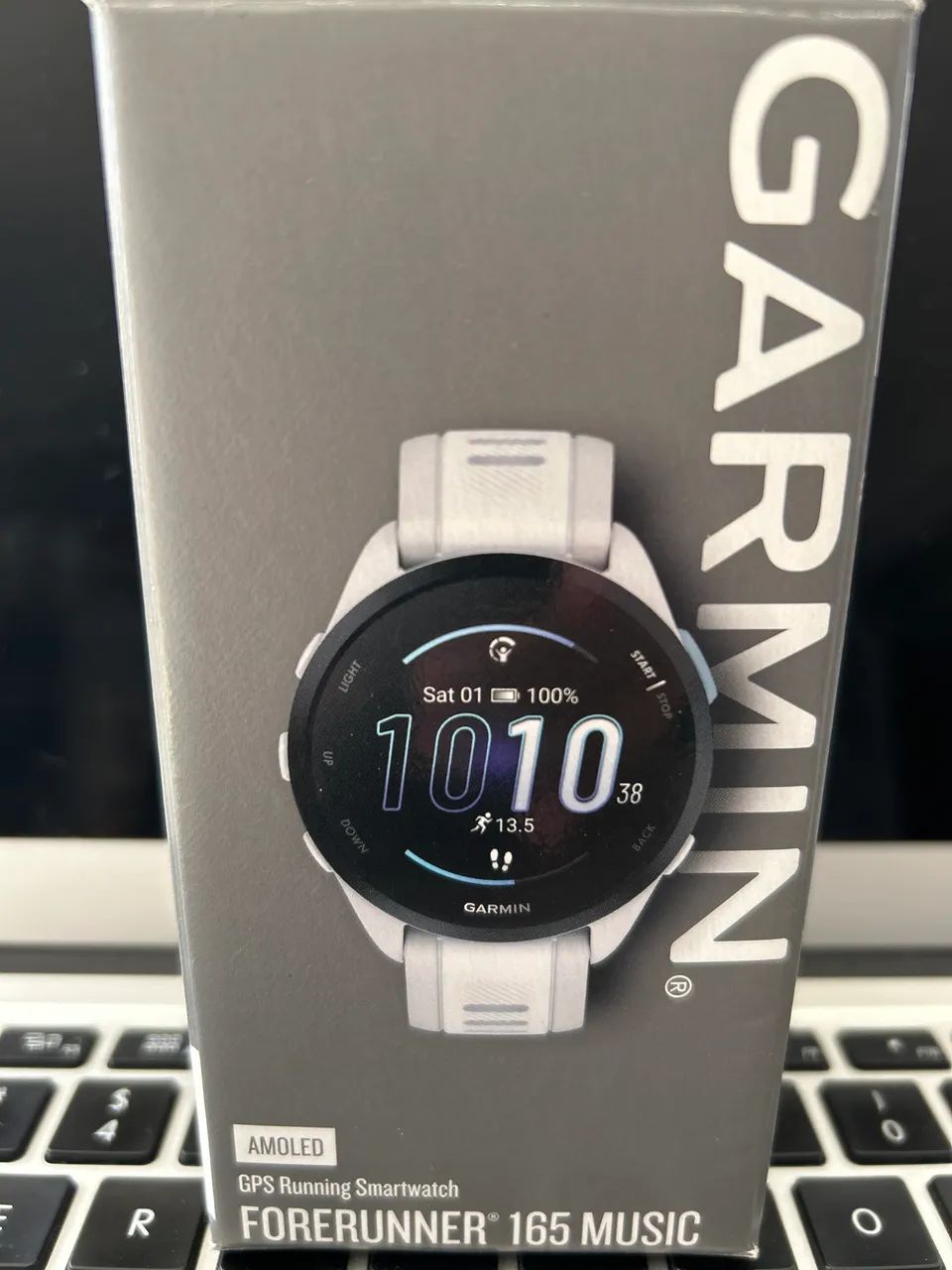 Garmin forerunner 165 music branco - amoled