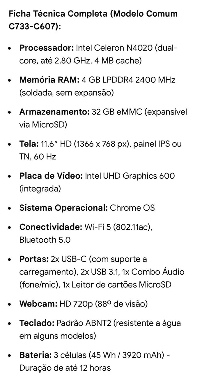Nootbook Acer Chromebook 511 - Foto 4