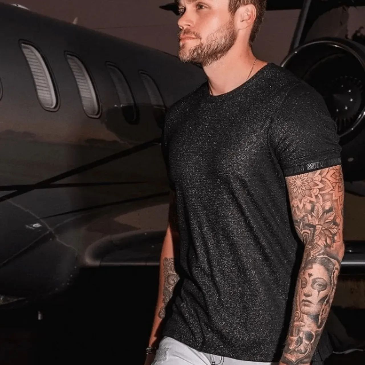 Camiseta Masculina Pit Bull Jeans Shine Black - Foto 2