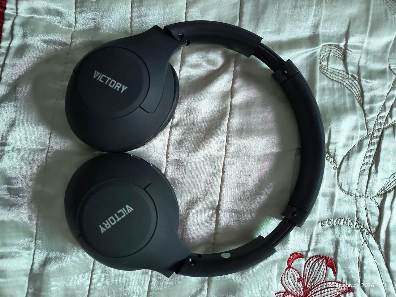 Fone bluetooth Victory dobrável giratório - Foto 5