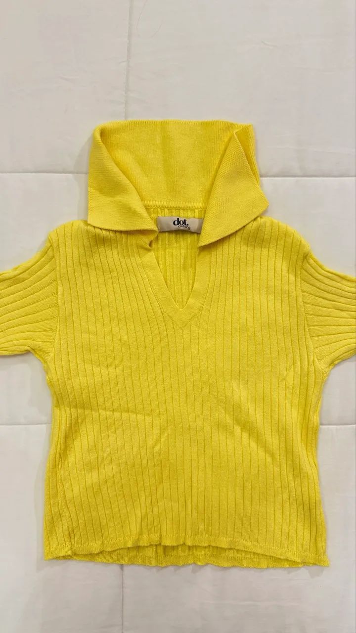 Conjunto Amarelo Manteiga Dot Clothing P | Novo - Foto 2