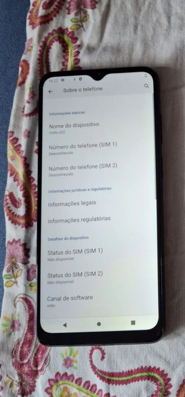 MOTO E22 