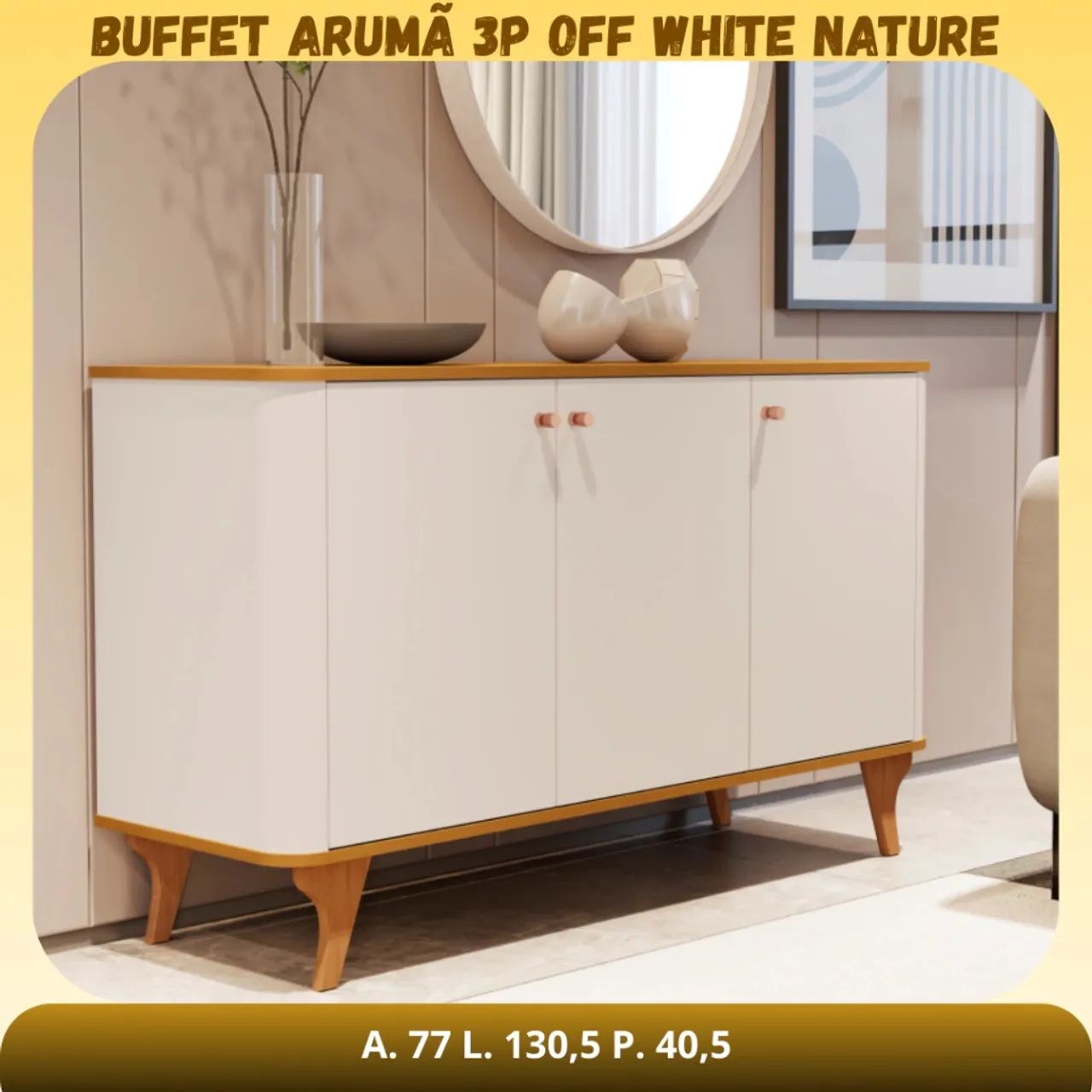 Buffet Arumã 1,30m - Promoção 