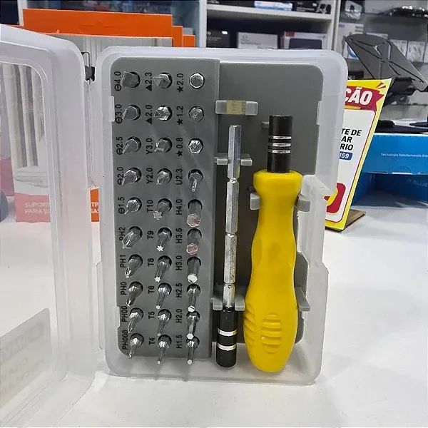 Kit Jogo de Chaves de Precisão com 30 Bits e Extensor 32 Peças - Bomvink - Foto 3