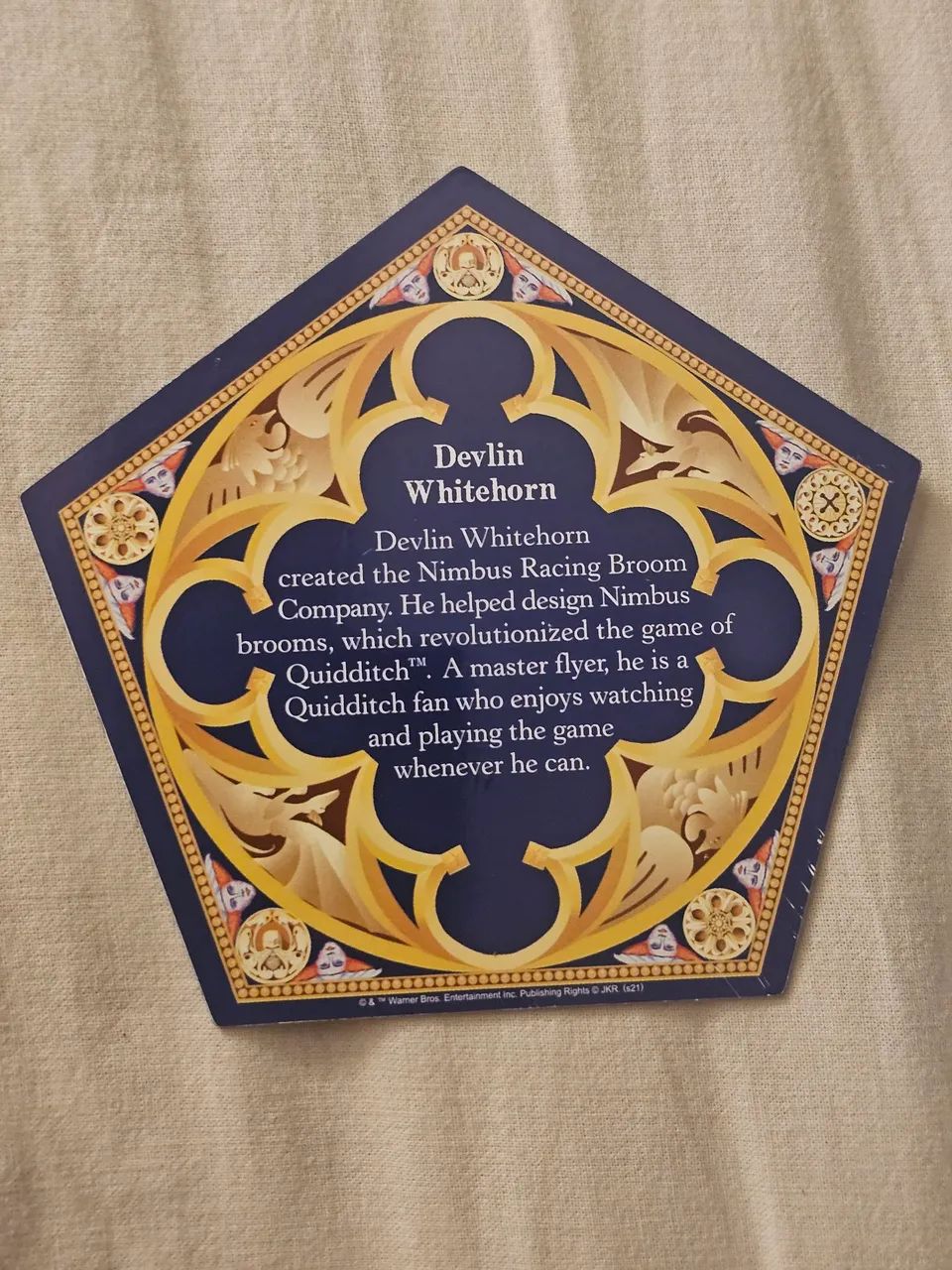 Card Sapo de Chocolate Devlin Whitehorn (Harry Potter) - Foto 2