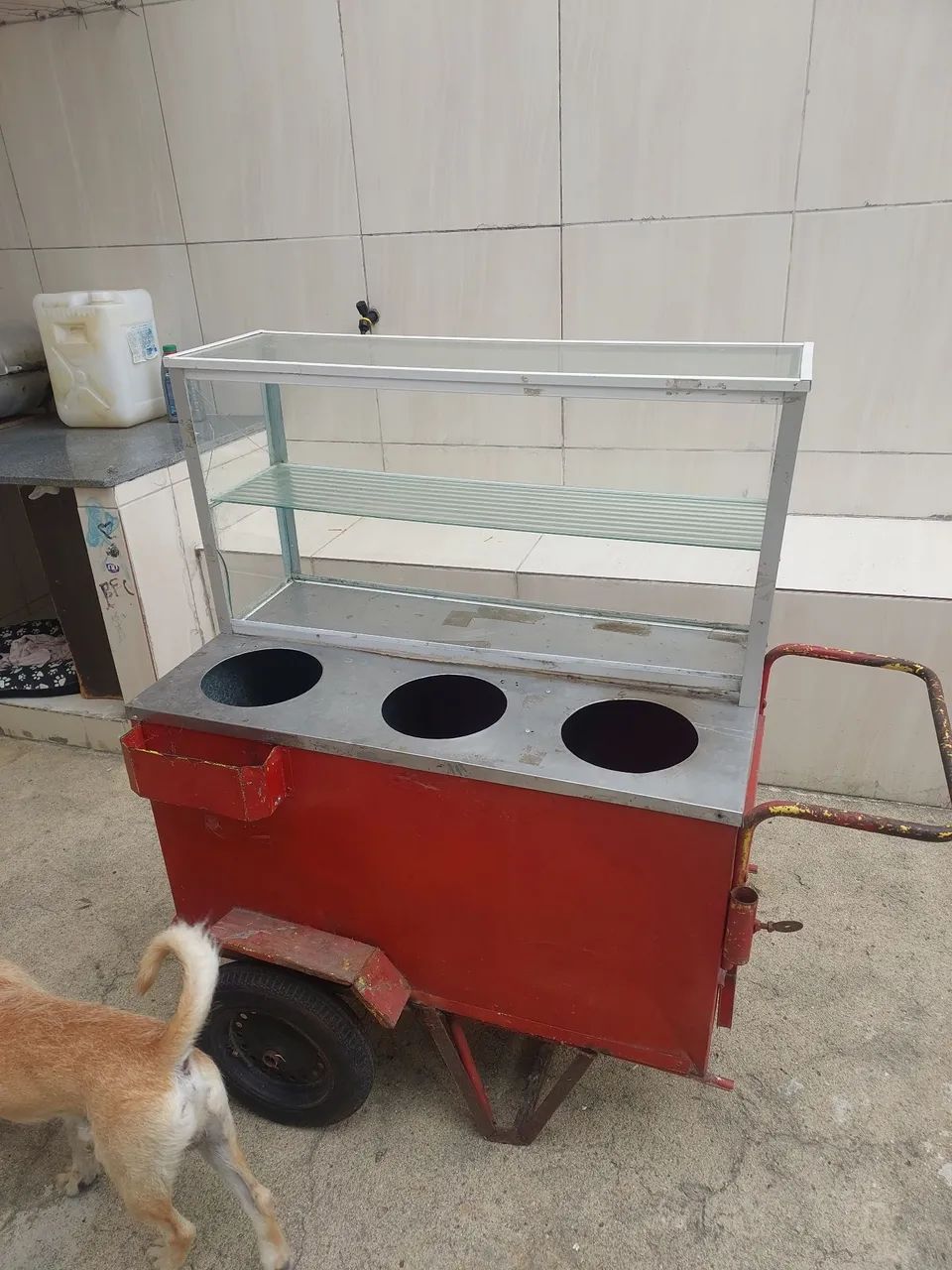 Carrocinha de lanches. 