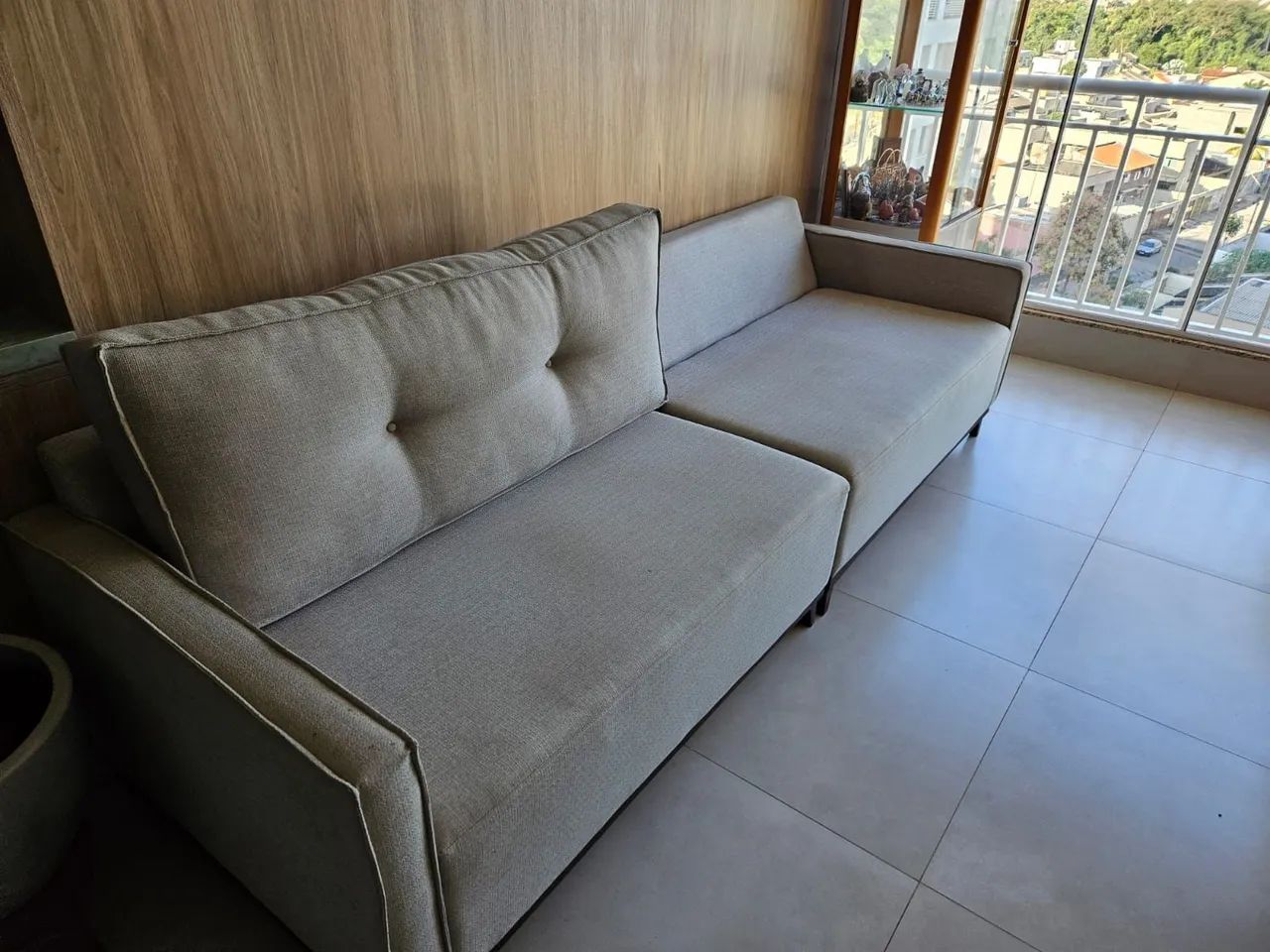 Sofá de Linho 5 lugares - Foto 5