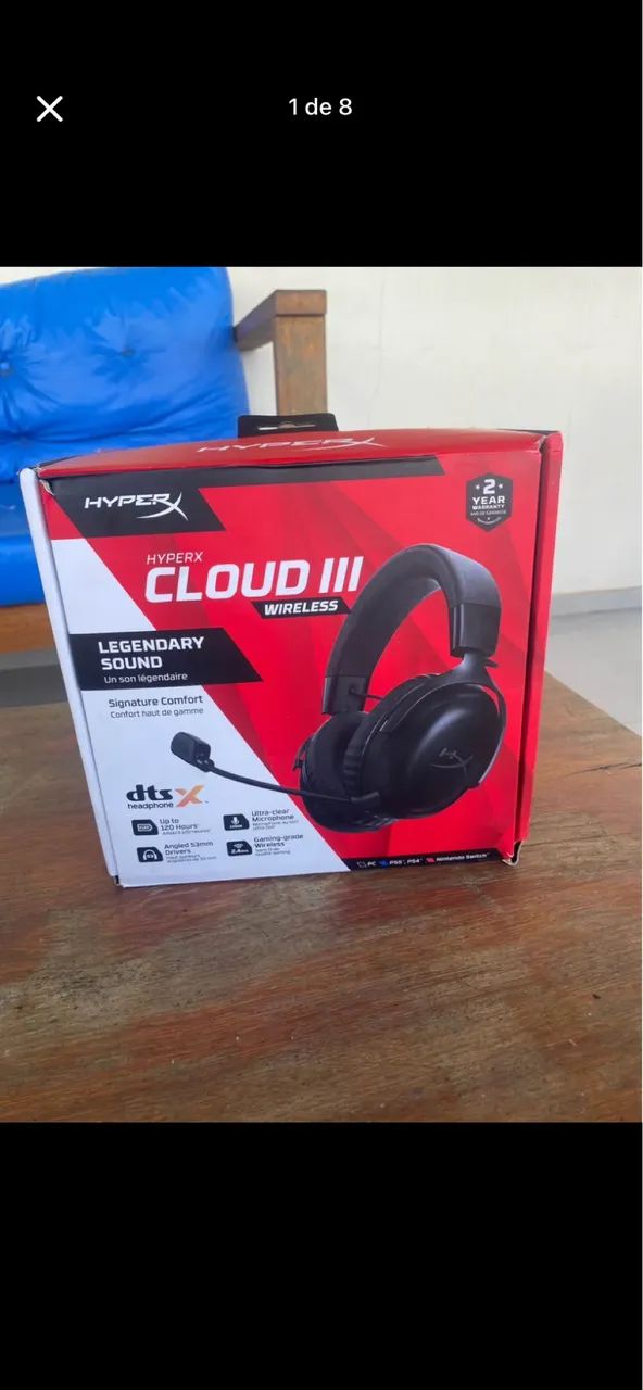 Headseat sem fio HYPERX CLOUD 3 - Foto 2