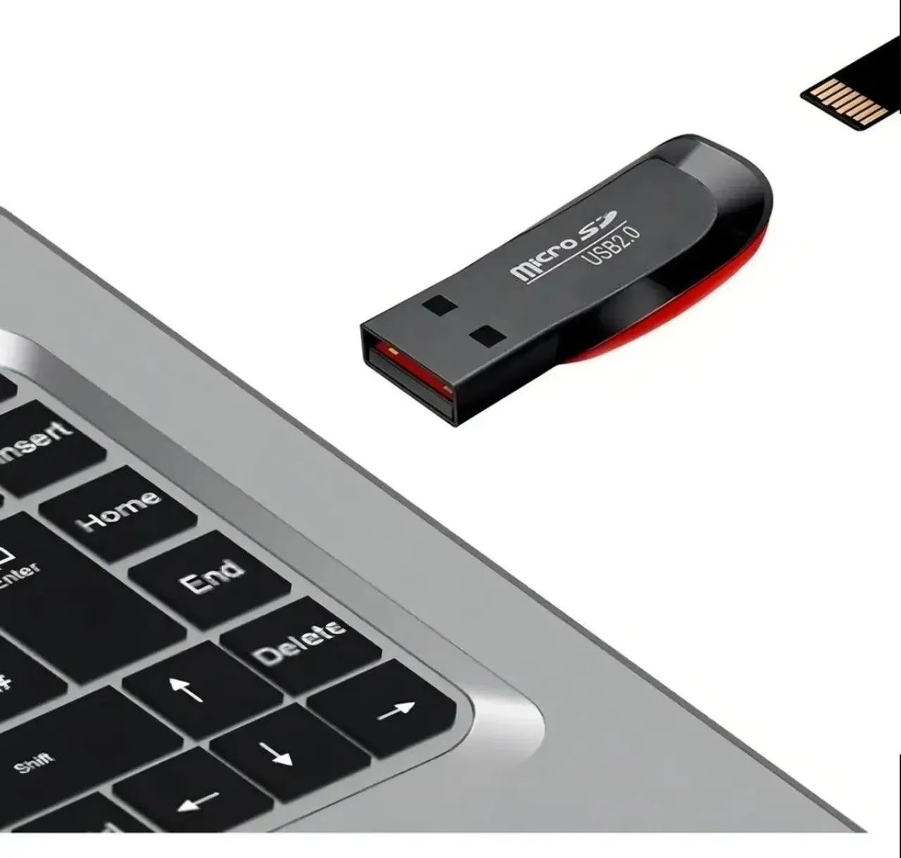Mini Leitor De Cartão Micro Sd/m2 Adaptador Usb 2.0 Pendrive - Foto 2
