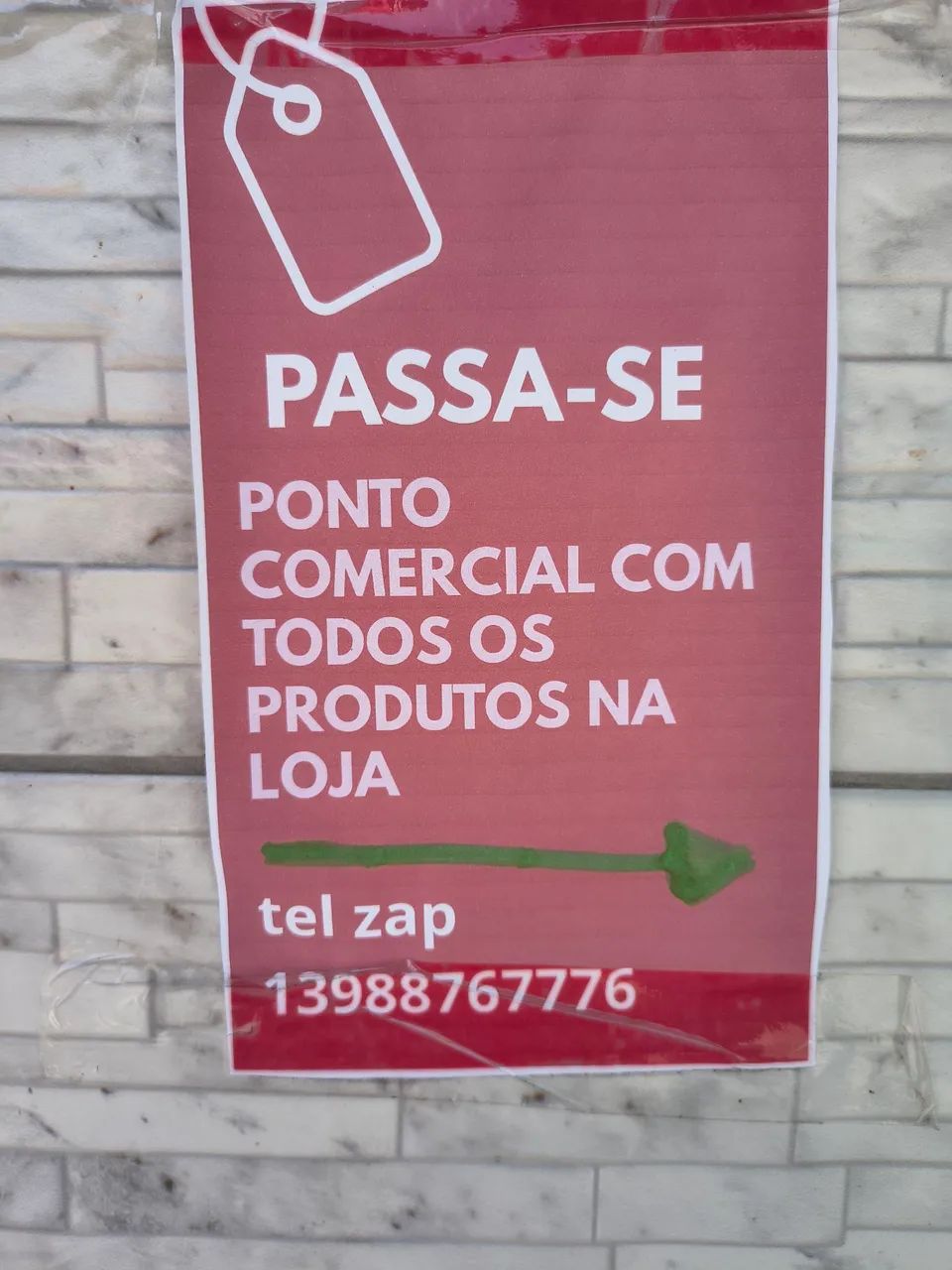 Passa-se ponto de comércio 