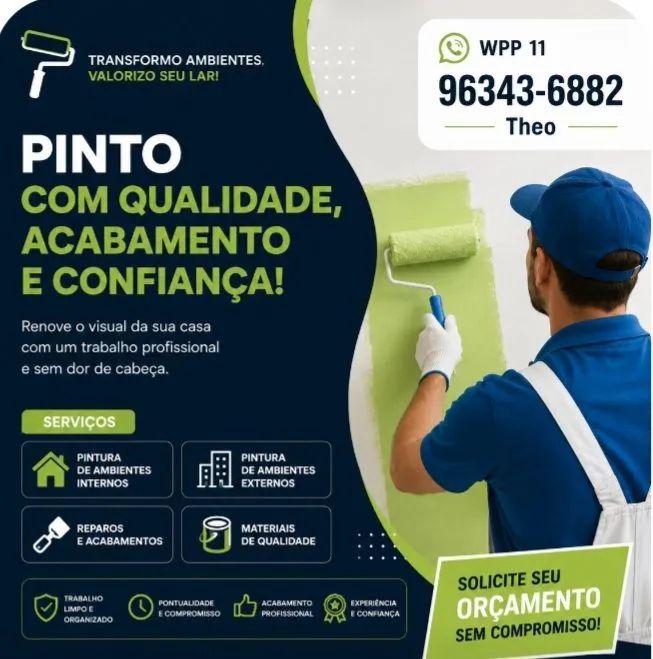 Preço justo e pintura de qualidade.