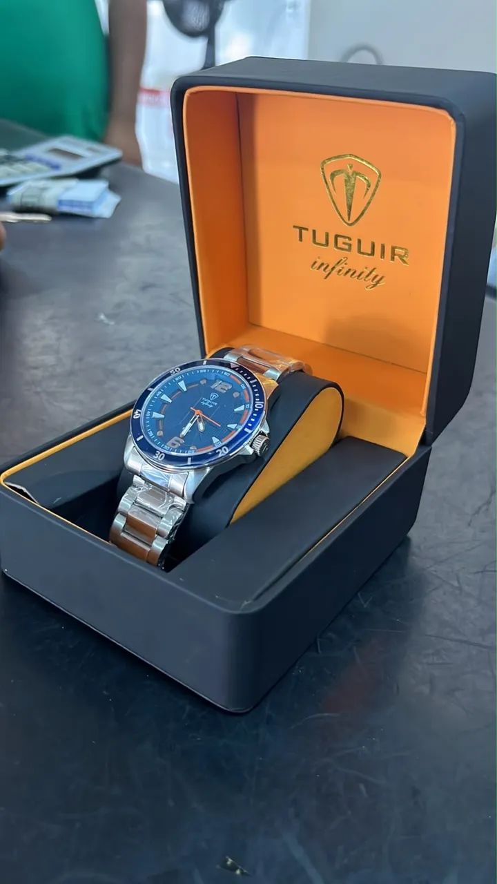 Relógio TUGUIR Infinity Original Azul + Caixa | R$ 345,00 - Foto 2