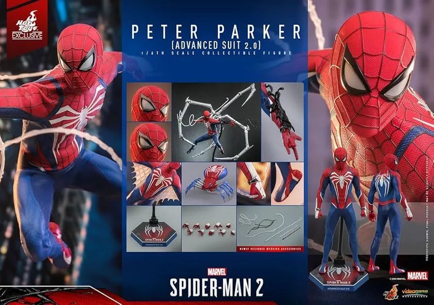 Hot toys Spider man advanced suit 2.0 - Hobbies e coleções - São