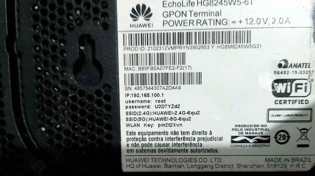 Terminal GPON Huawei Fibra Óptica   - Foto 2