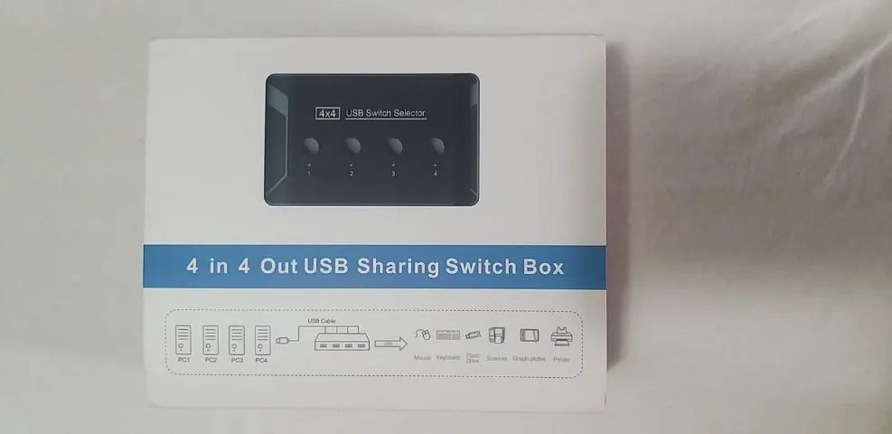 Switch Matrix Kvm 4x4 Usb 3.0 Chaveador  - Foto 4