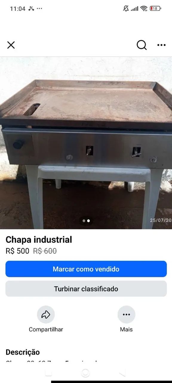 Chapa industrial 
