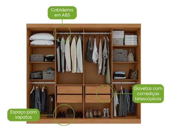 Guarda Roupa Andara 8 Portas  - Foto 2