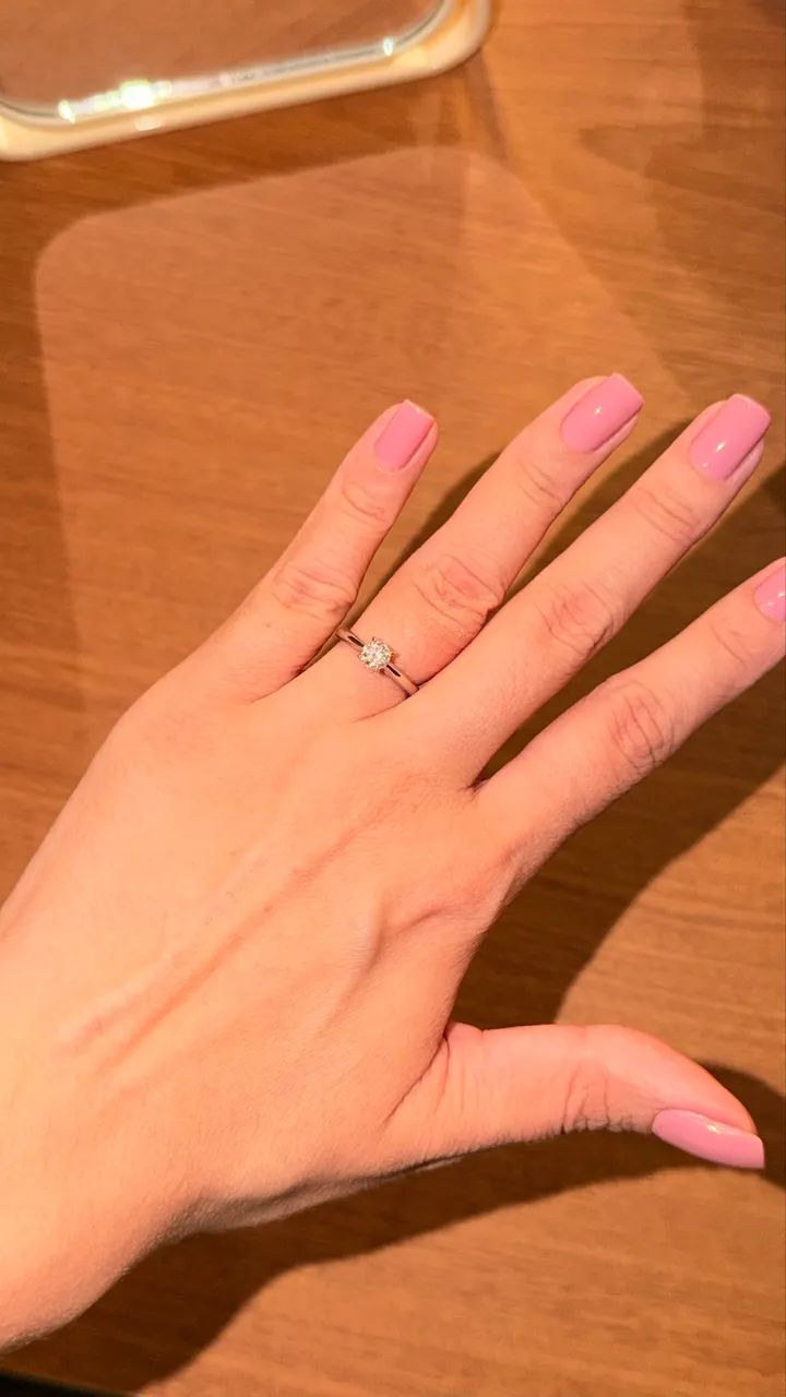 Solitário moissanite novo