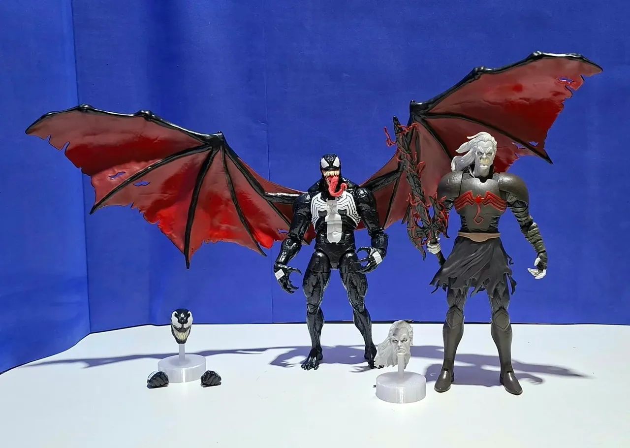 Marvel Legends Pack Venom e Knull do universo do Homem Aranha