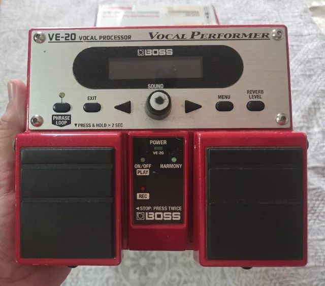 hobo【箱有】BOSS VE-20 vocalprocessor Pedal Processador Voz Vocal Boss Ve-20 Vocal Roland Ve20