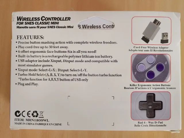 SNES mini classic controle wireless  - Foto 5