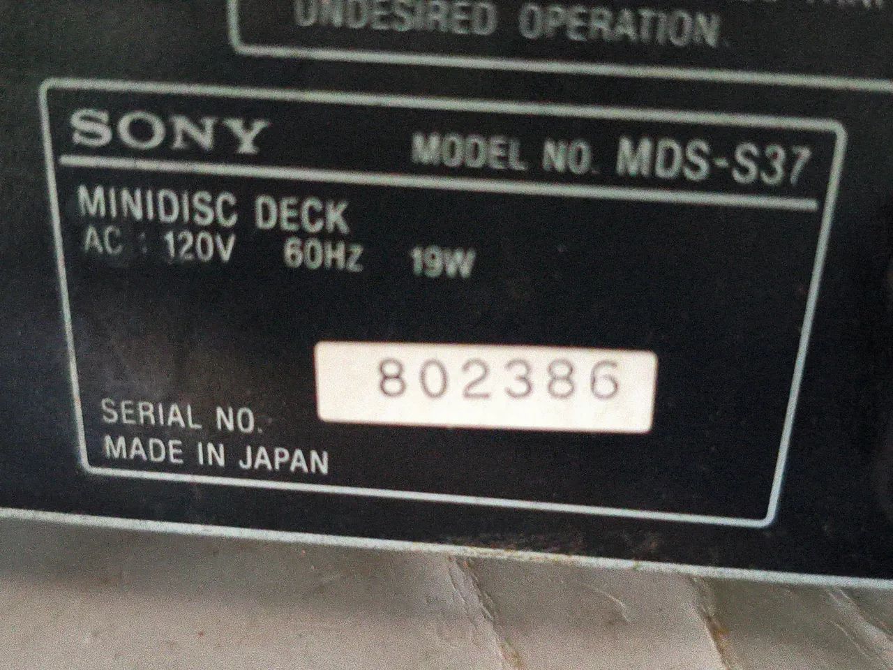 MD player Minidisc Sony MDS S37 Md  - Foto 4