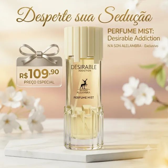Perfume Body  Splash Mist Desirable Addiction Maison Alhambra 