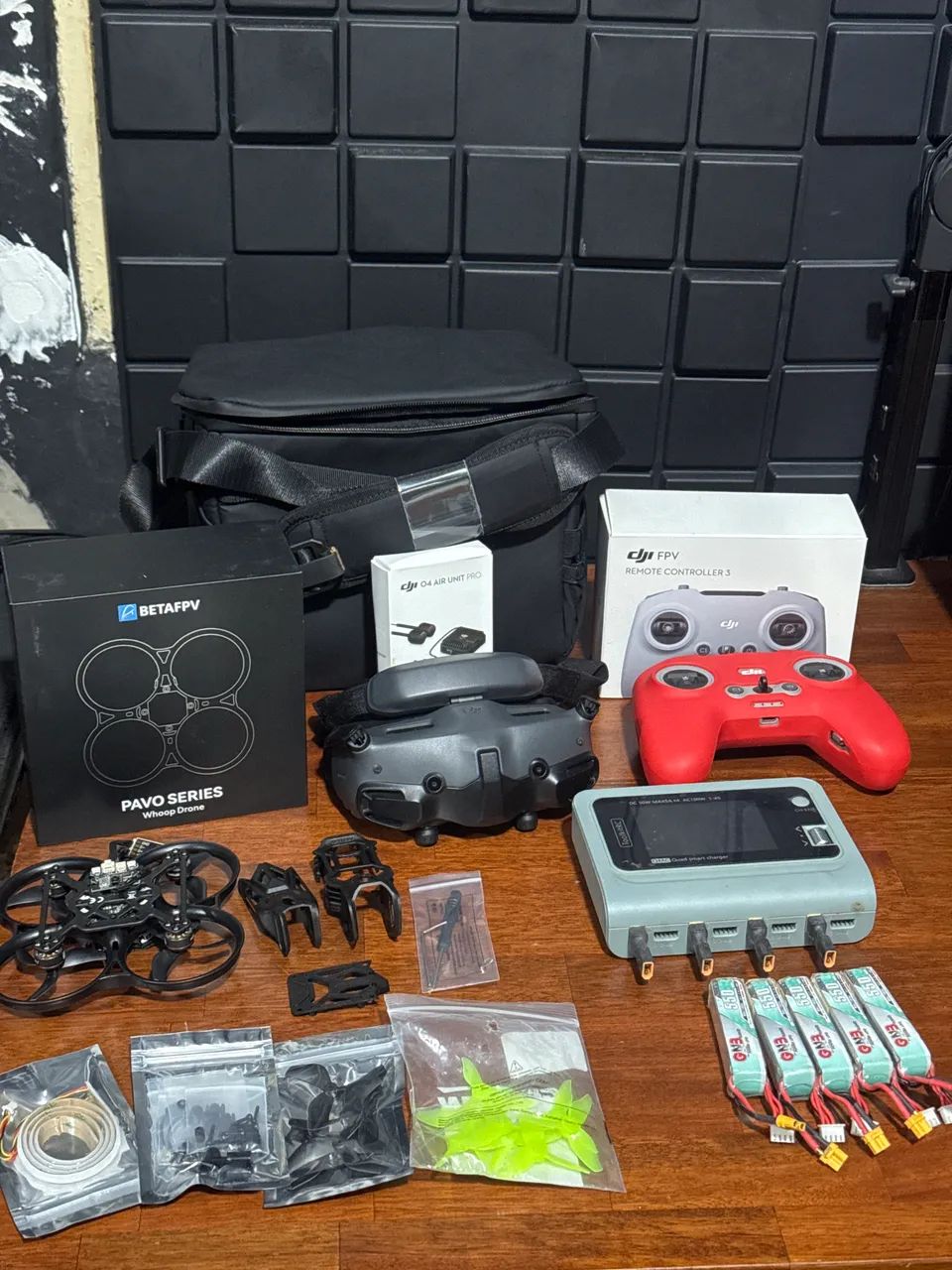 KIT drone pavo 20 pro II + óculos goggles 3 + Dji o4 pro + Dji Fpv controlle 3.