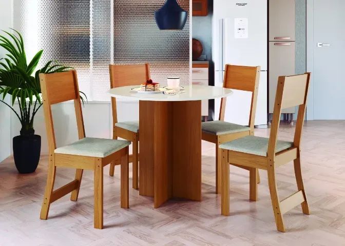 Mesa de jantar 4 cadeiras  - Foto 2
