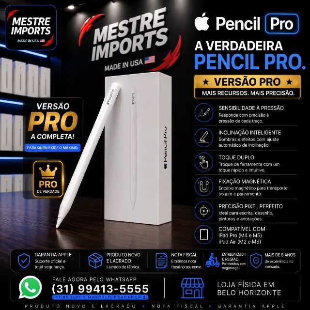 Apple Pencil pro 付属品完備 Apple Pencil Pro Original Apple Nova Lacrada Garantia Apple