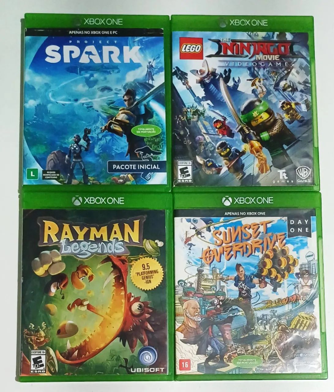 Lote com 4 jogos - XBOX