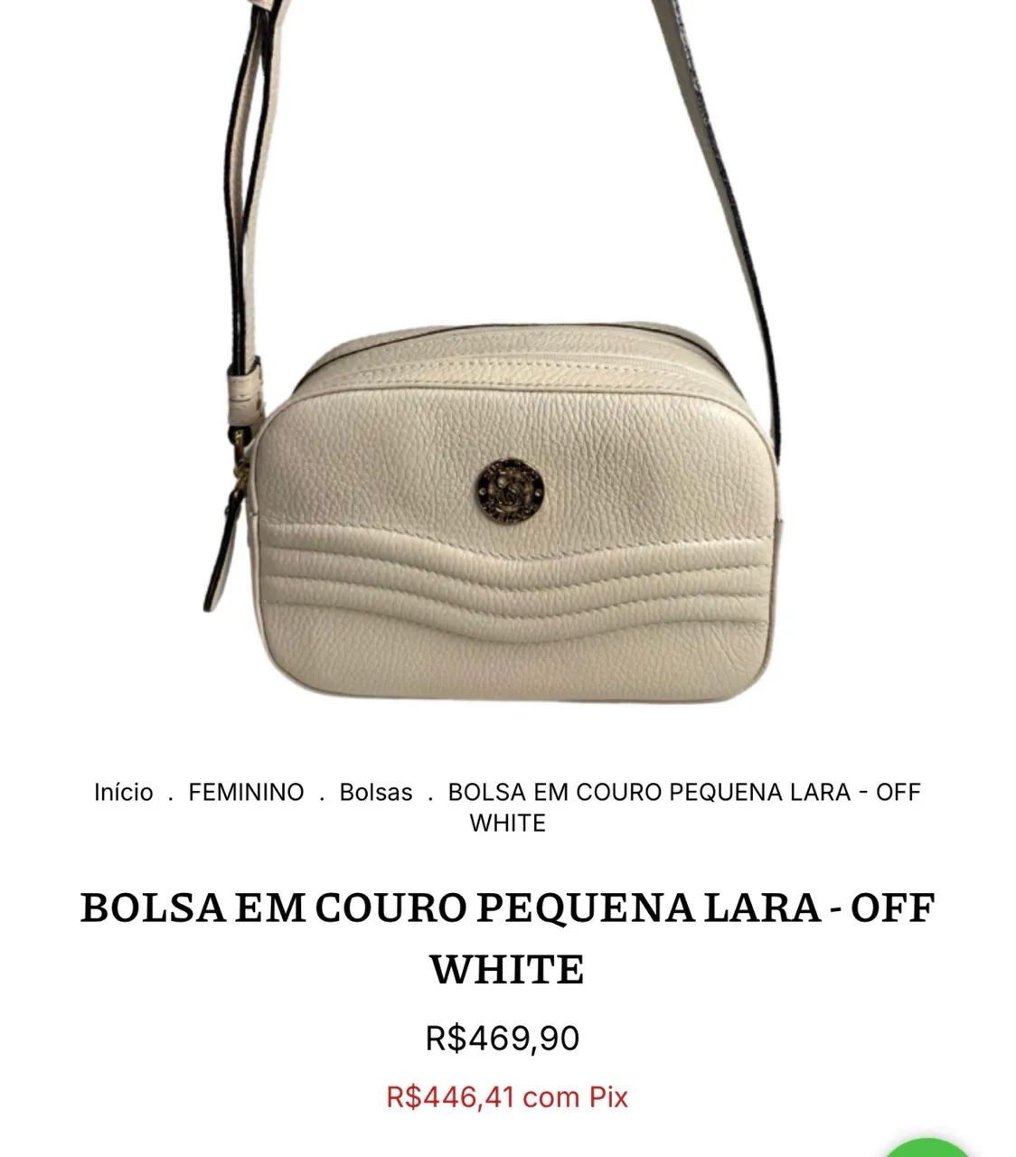 Bolsa em couro 