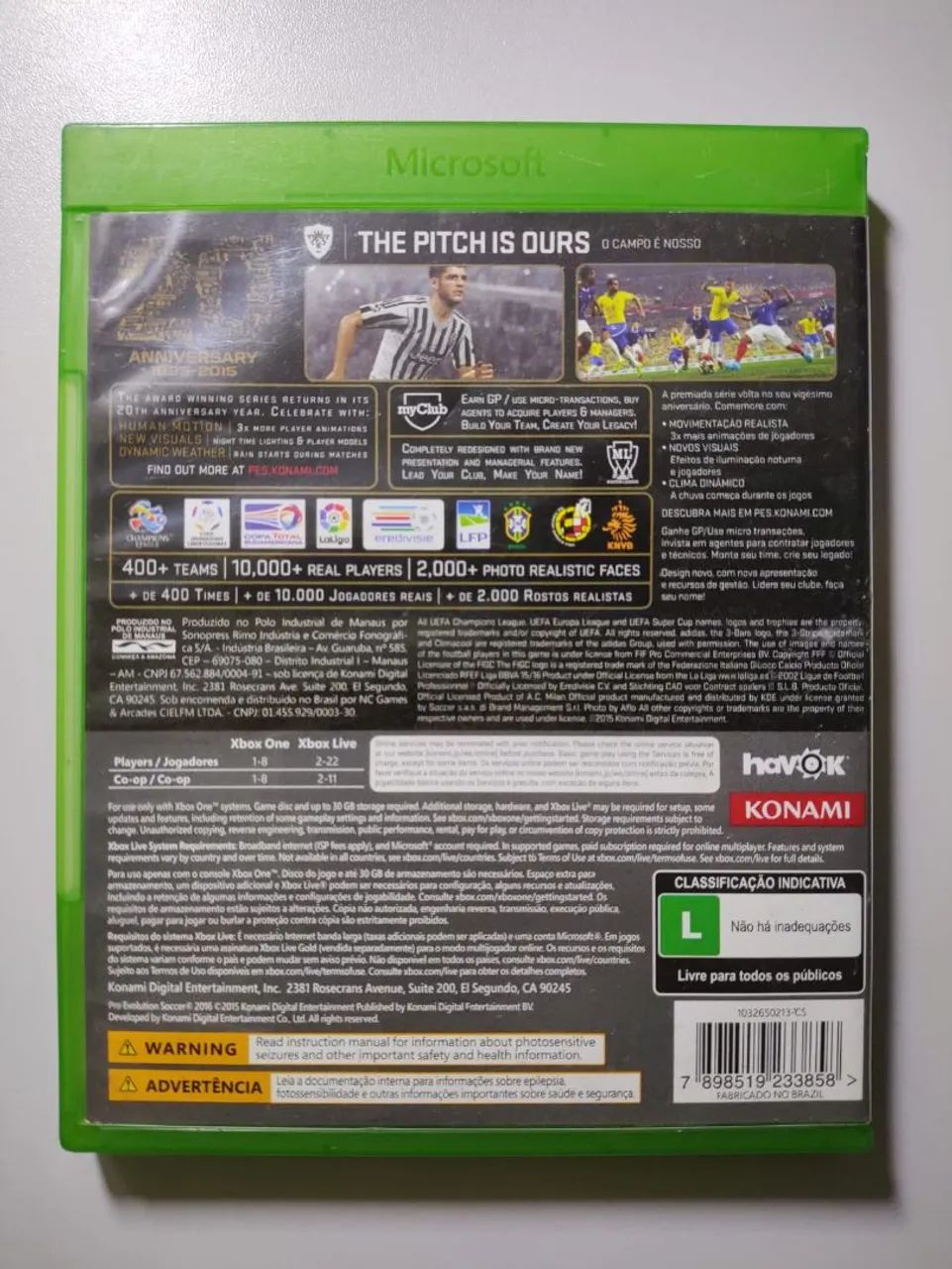 Vendo jogo PES 2016 Pro Evolution Soccer - Foto 4