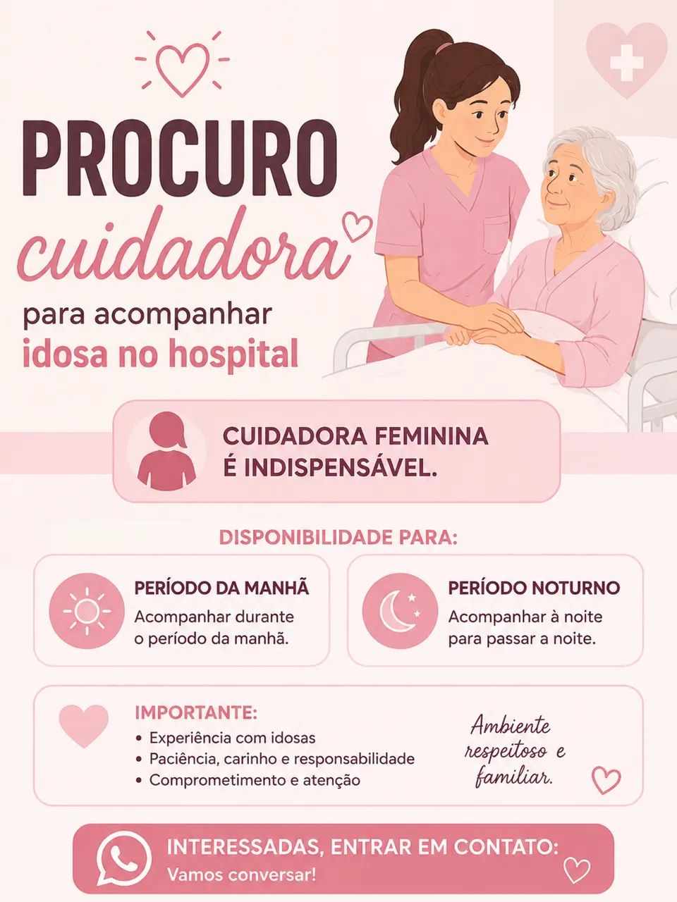 Procuro por cuidadora