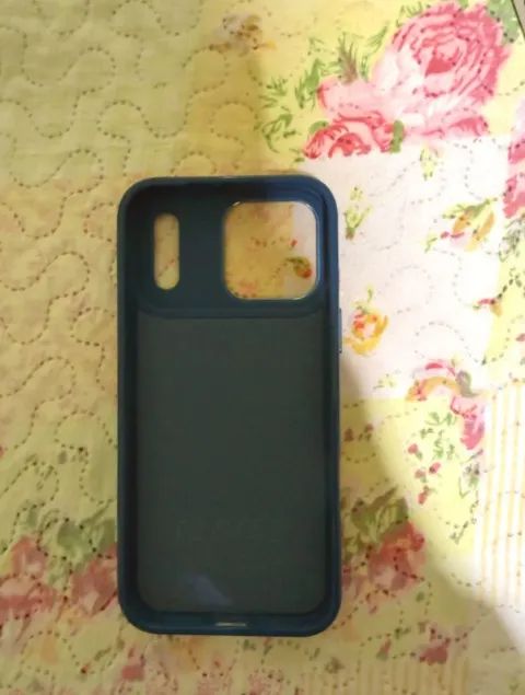 Capa para iPhone 17 Pro Max - Couro Ecológico com Anel Magnético (Azul) - Foto 5