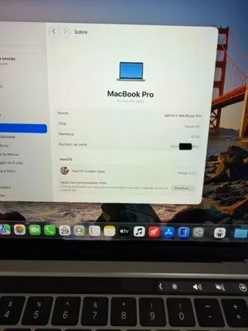 Apple Macbook Pro M1 8gb Ram 256gb SSD - Foto 2