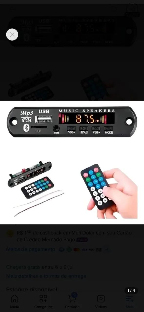 Placa decodificador bluetooth  - Foto 3