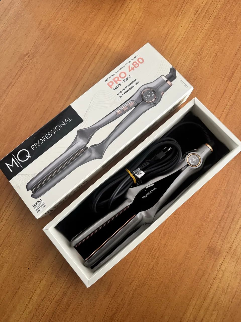 Prancha Profissional MQ Pro 480 Titanium Bivolt - Como Nova