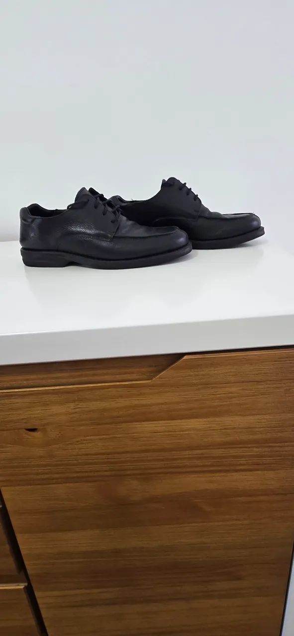Sapato social couro preto, 41, Side Walk - Foto 3
