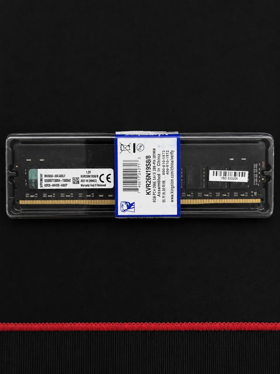 Memória Kingston 8GB DDR4 2666MHz KVR26N19S8/8 - Memória RAM Memória Kingston 8GB DDR4 2666MHz KVR26N19S8/8 - Memória RAM