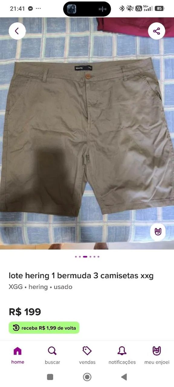 Lote roupas Hering XXG  - Foto 3