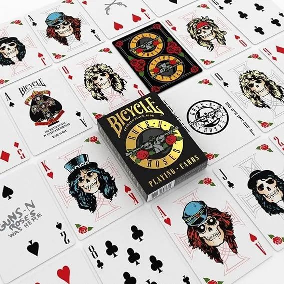 Baralho Bicycle Guns N' Roses - Original e Lacrado - Foto 3