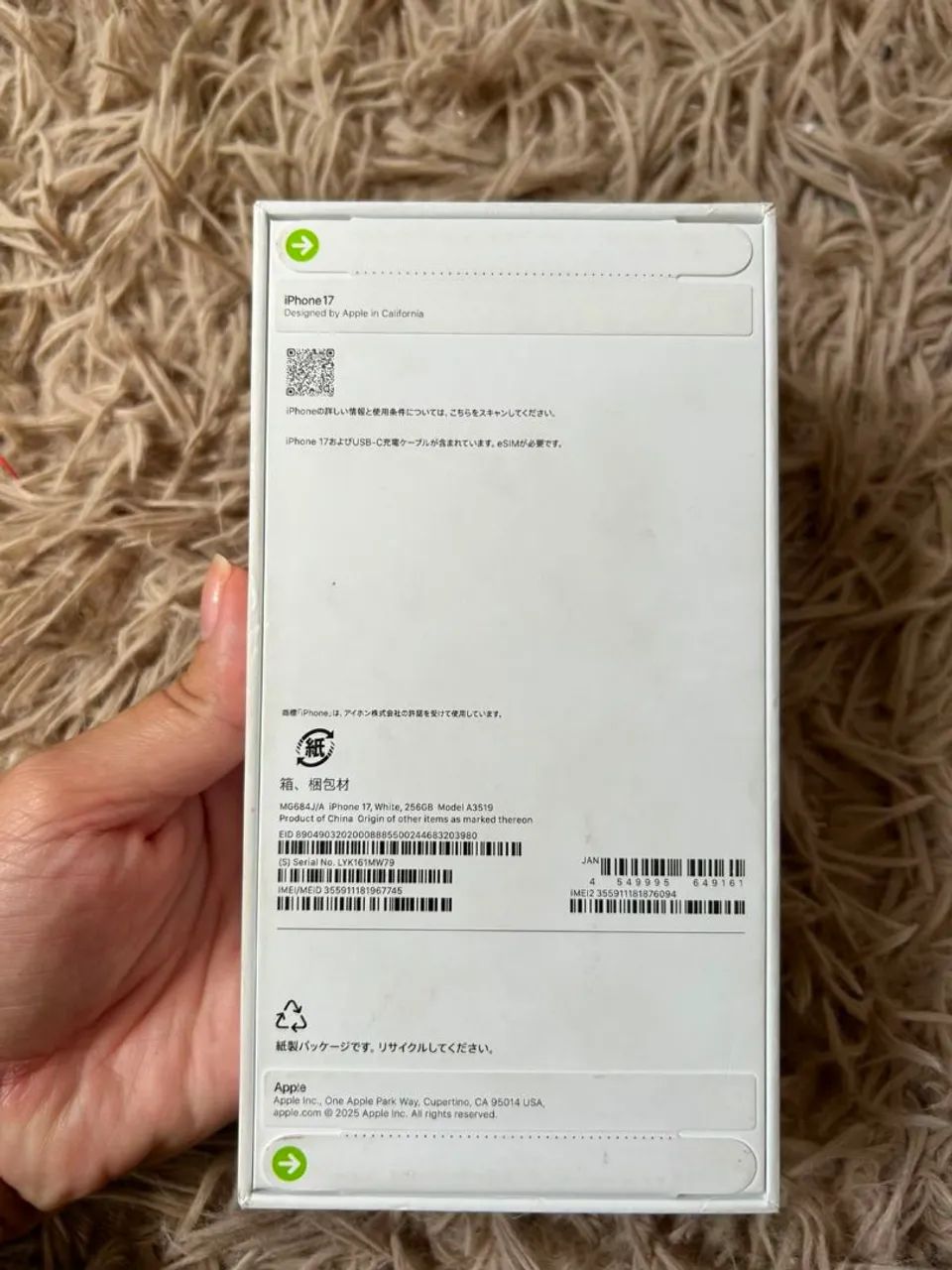 IPHONE 17 BRANCO LACRADO 256GB - Foto 3