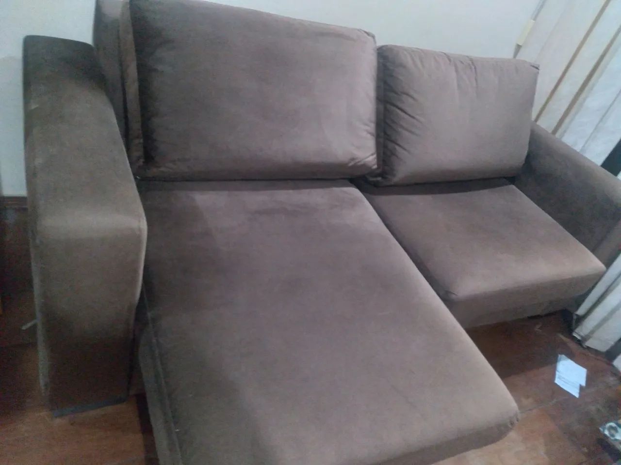 Vendo sofá retrátil, 02 lugares Marrom  - Foto 4