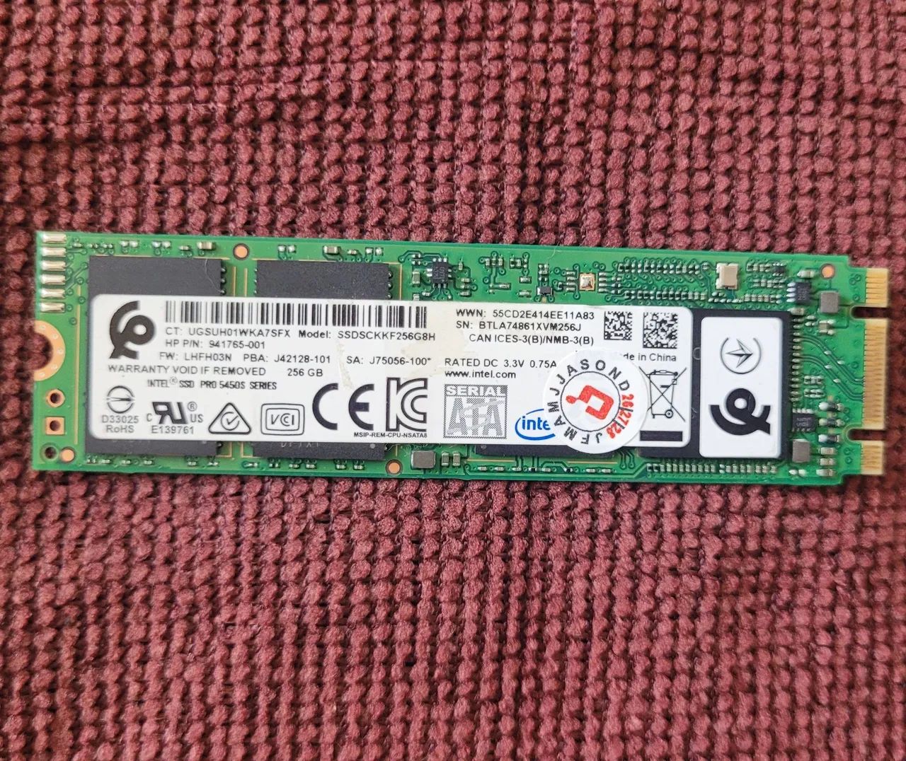 SSD M2 Sata de 256Gb - Foto 2