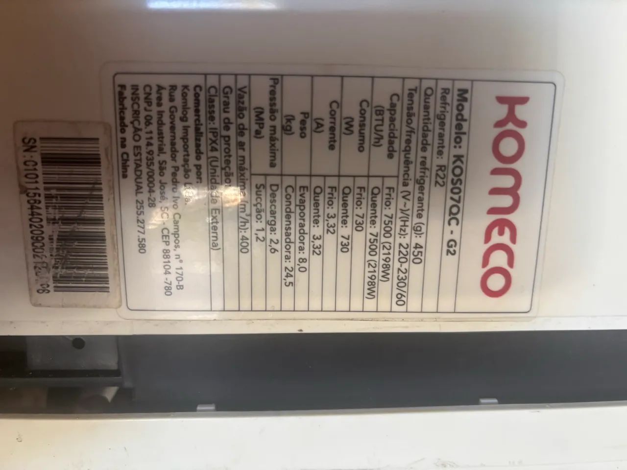 Ar condicionado komeco  - Foto 5